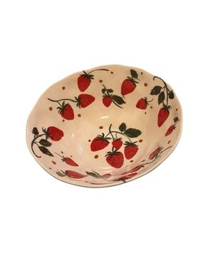NEW Prima Design Strawberry Melamine Serving Bowl